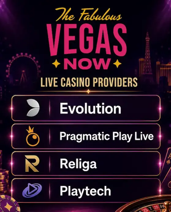 Vegasnow live casino providers