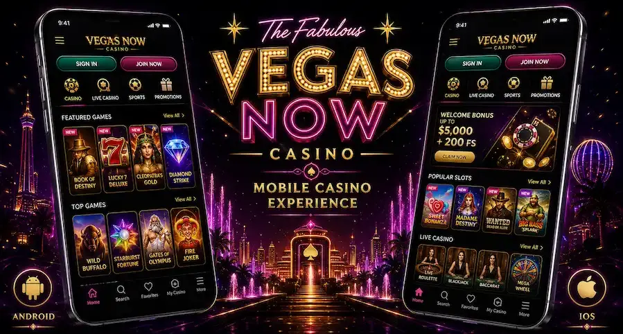 Access on Android and iOS Vegasnow Casino