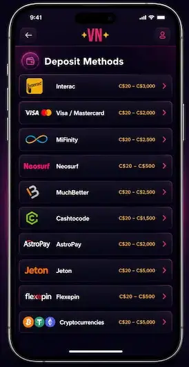 Vegasnow Funding the Account